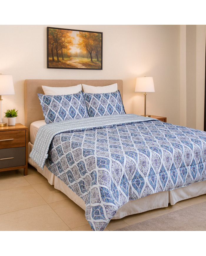 CUBRECAMA DOBLE ESTAMPADO D03